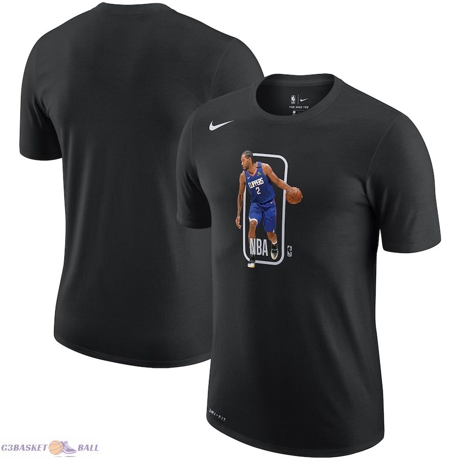 Men's LA Clippers Kawhi Leonard Black Performance T-Shirt