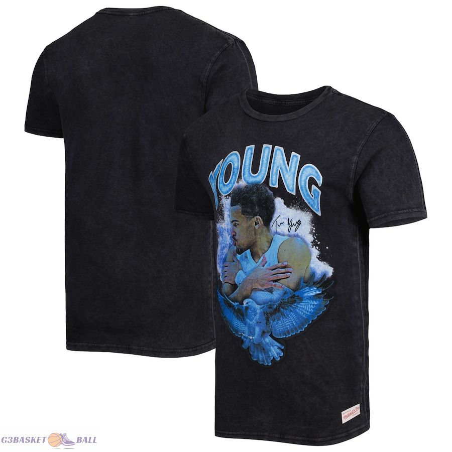 Men's Atlanta Hawks Trae Young Mitchell & Ness Black 2023 NBA All-Star Game Concert T-Shirt