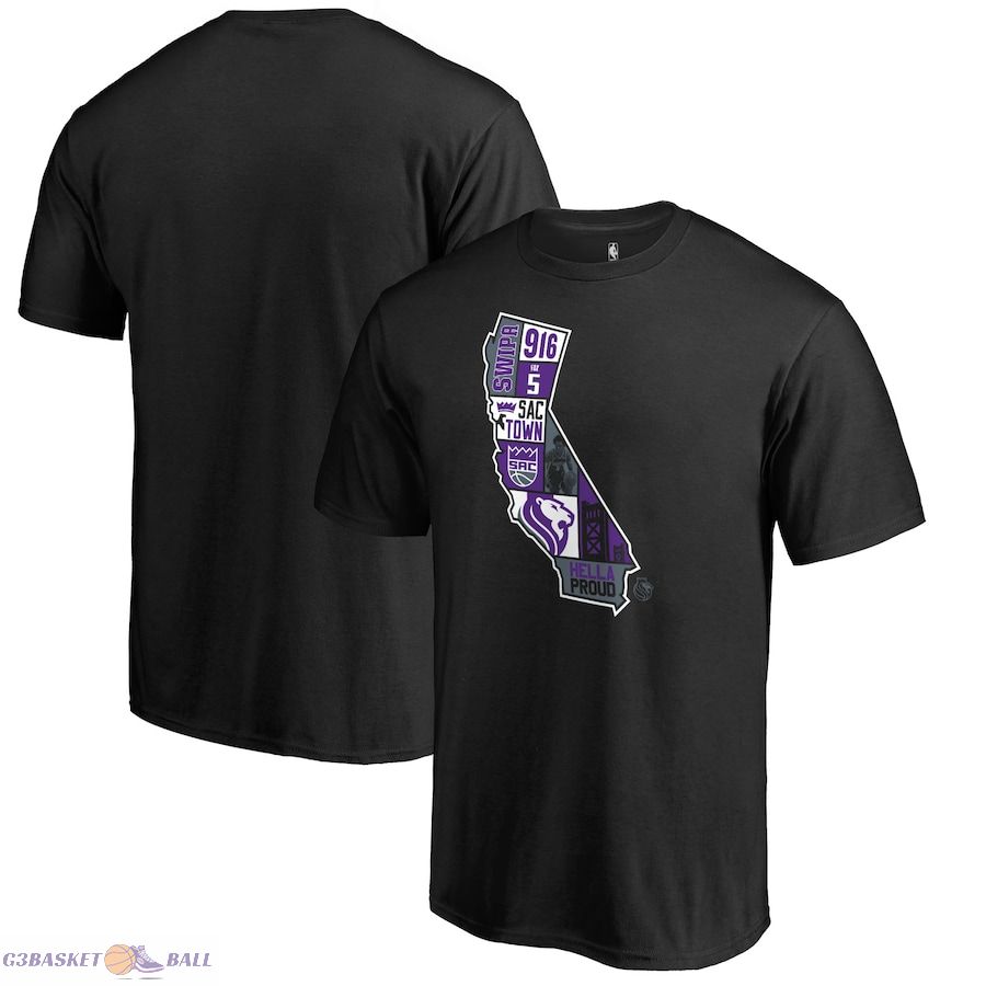 Men's Sacramento Kings De'Aaron Fox Black Player State T-Shirt