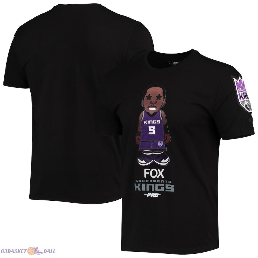 Men's Sacramento Kings De'Aaron Fox Pro Standard Black Caricature T-Shirt