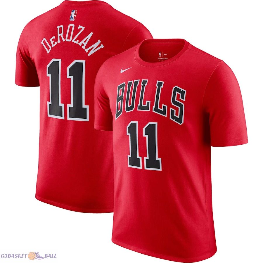 Men's Chicago Bulls DeMar DeRozan Red Icon 2022/23 Name & Number T-Shirt