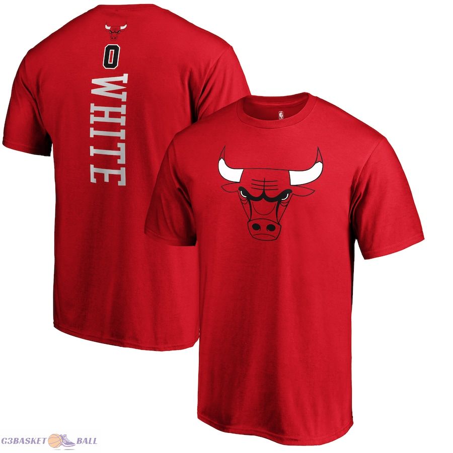 Men's Chicago Bulls Coby White Red Team Playmaker Name & Number T-Shirt