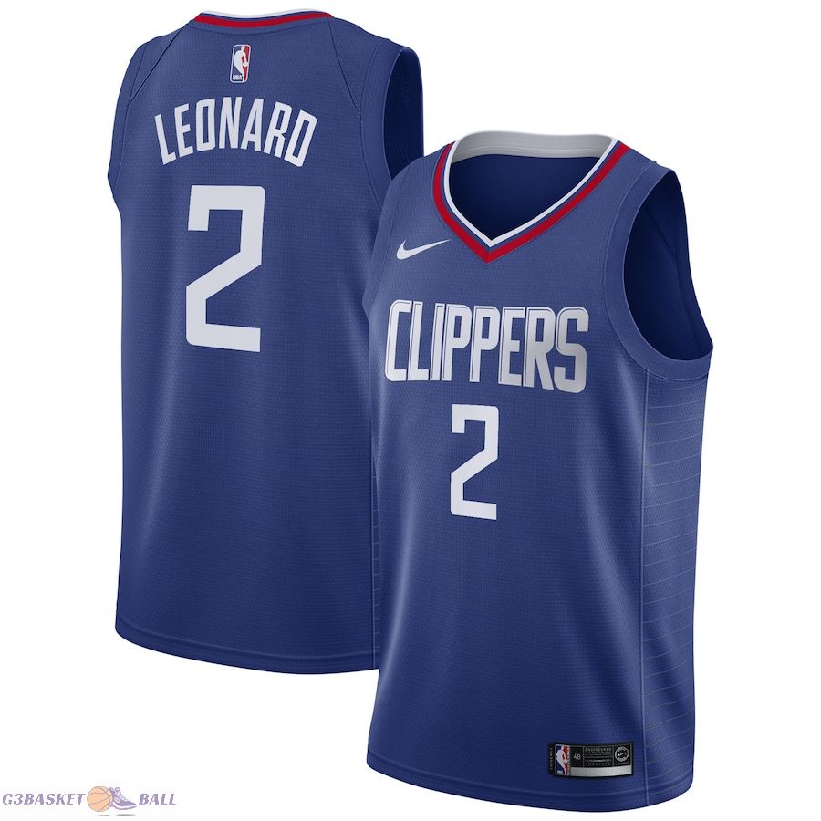 Men's LA Clippers Kawhi Leonard Blue 2019/20 Swingman Jersey - Icon Edition