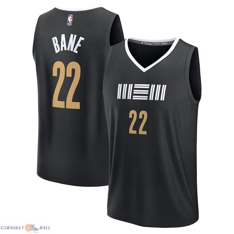 Men's Memphis Grizzlies Desmond Bane Fanatics Black Fast Break Jersey - City Edition