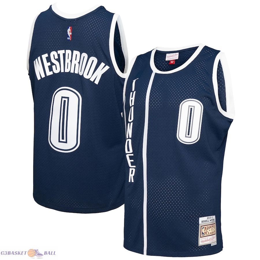 Men's Oklahoma City Thunder Russell Westbrook Mitchell & Ness Blue 2015/16 Swingman Jersey