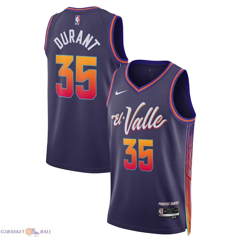 Unisex Phoenix Suns Kevin Durant Purple 2023/24 Swingman Jersey - City Edition