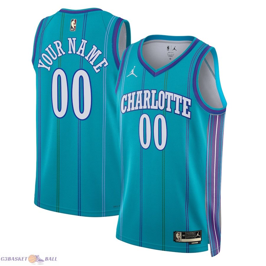 Unisex Charlotte Hornets Jordan Brand Teal 2023/24 Custom Swingman Jersey - Classic Edition