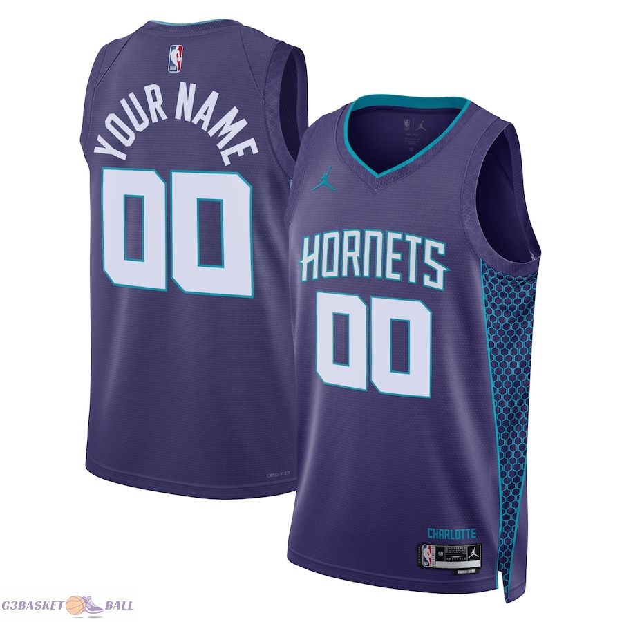 Unisex Charlotte Hornets Jordan Brand Teal 2022/23 Swingman Custom Jersey - Statement Edition