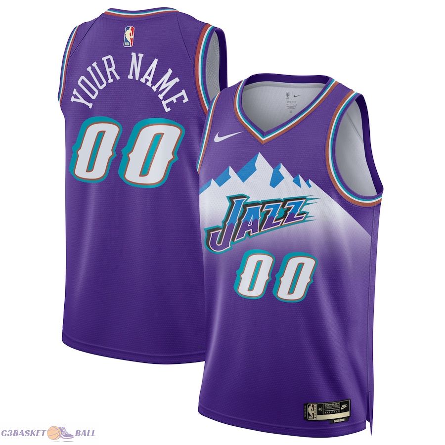 Unisex Utah Jazz Purple 2022/23 Custom Swingman Jersey - Classic Edition