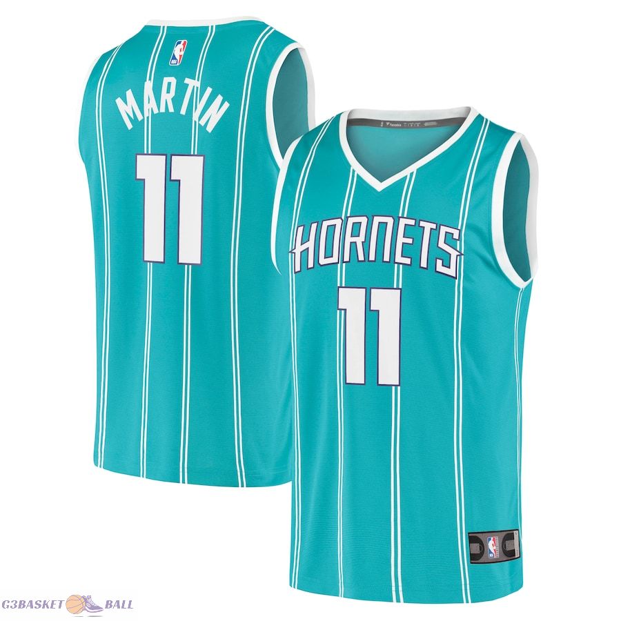 Men's Charlotte Hornets Cody Martin Fanatics Teal Fast Break Replica Jersey - Icon Edition