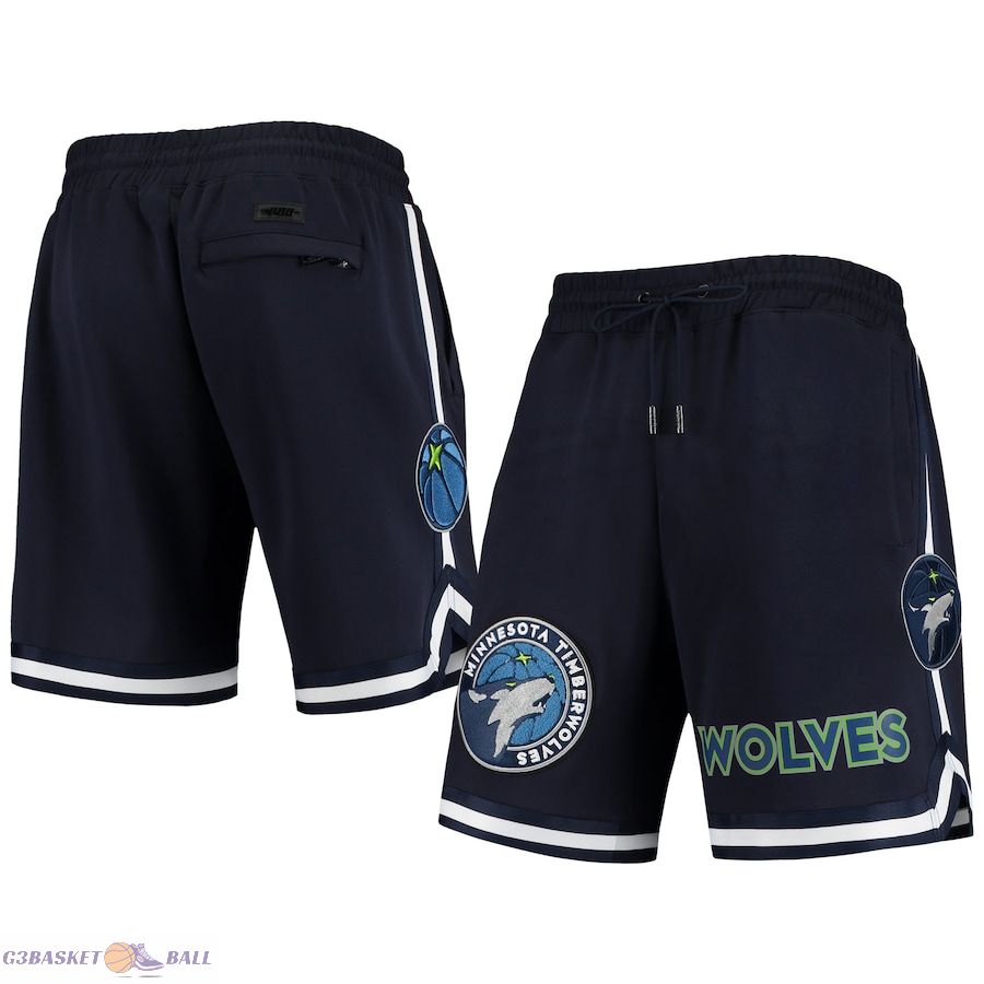 Men's Minnesota Timberwolves Pro Standard Navy Chenille Shorts