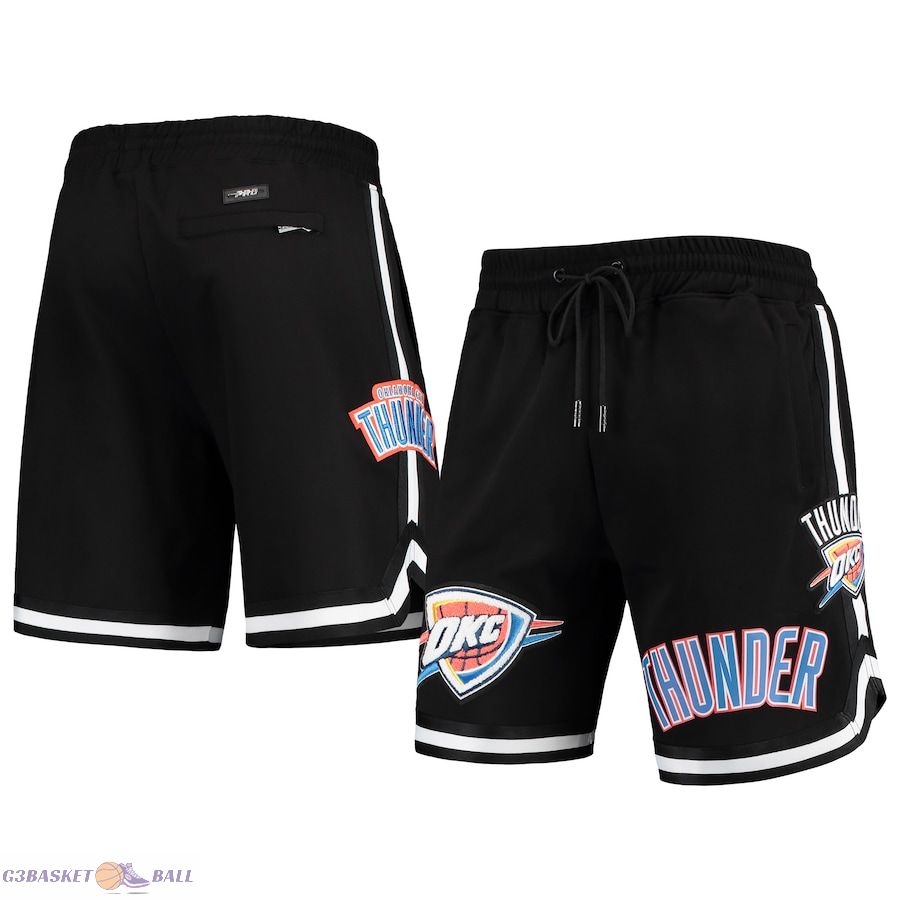 Men's Oklahoma City Thunder Pro Standard Black Chenille Shorts