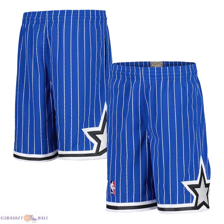 Youth Orlando Magic Mitchell & Ness Blue Hardwood Classics Swingman Shorts