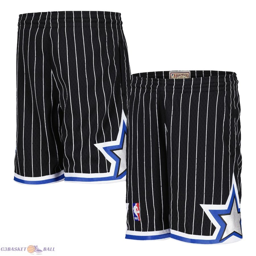 Youth Orlando Magic Mitchell & Ness Black Hardwood Classics Swingman Shorts