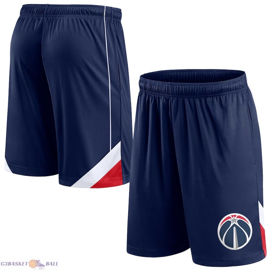 Men's Washington Wizards Fanatics Navy Slice Shorts